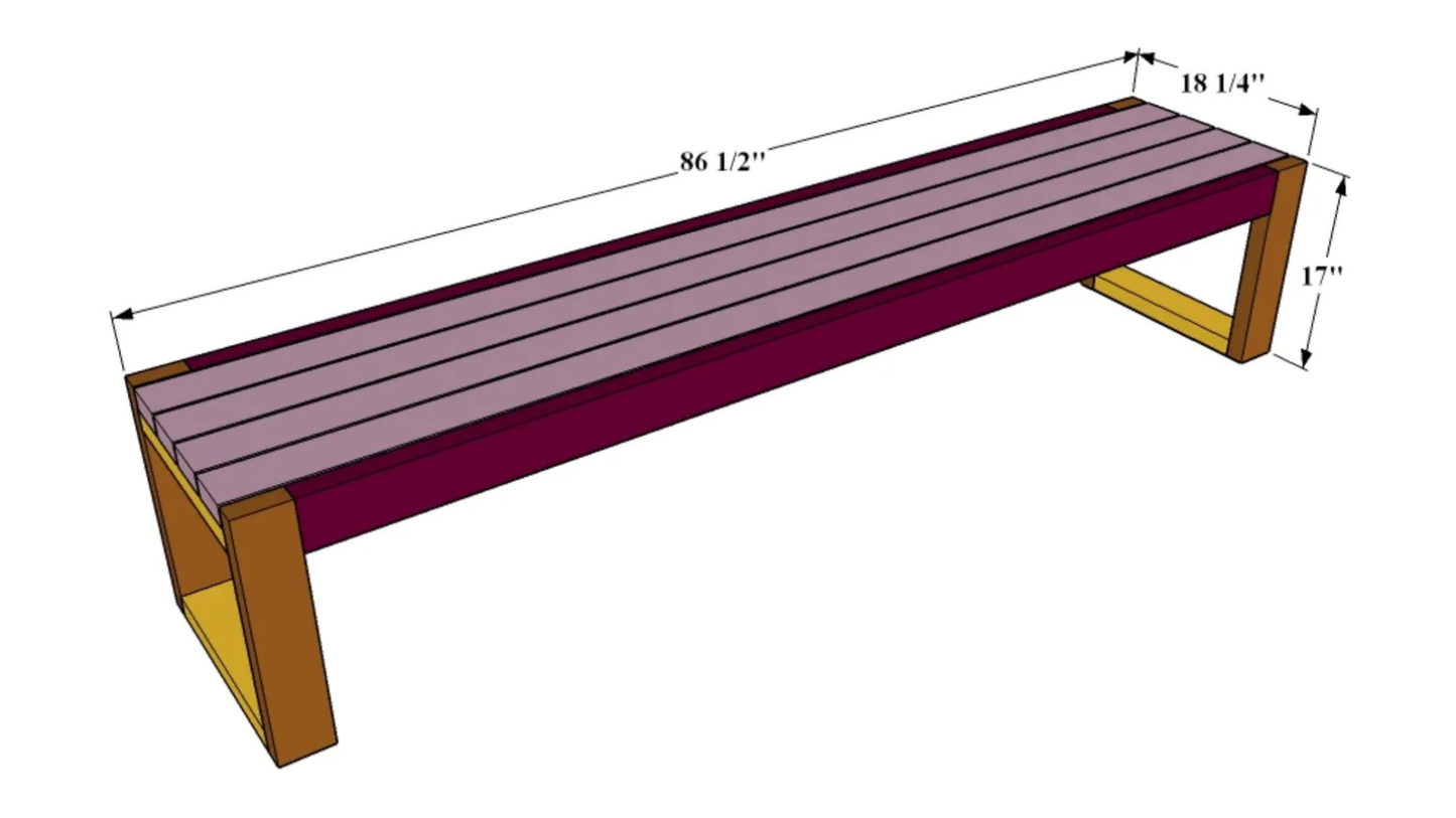 Outdoor Bench plan