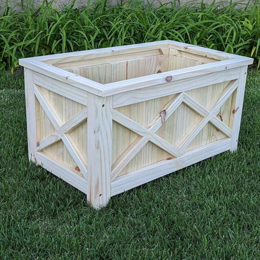 Big Wooden Flower Box – Elegant & Durable Planter